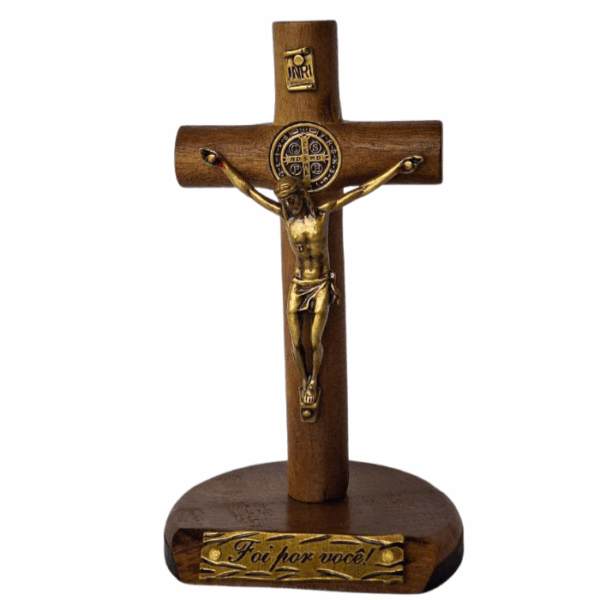 CRUCIFIXO  FOI POR VOCÊ - 12 CM