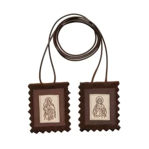 ESCAPULARIO RUSTICO GRANDE COM FOLHETO