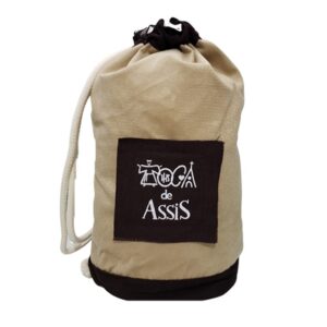 MOCHILA SACO BEGE CAMURÇA