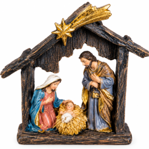 PRESEPIO RESINA COM GRUTA